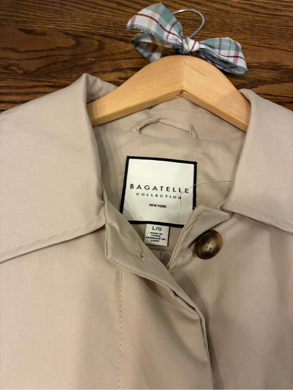 Bagatelle Trench Jacket  Relaxed Sz L